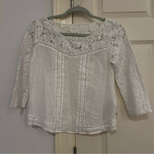 White lace top
